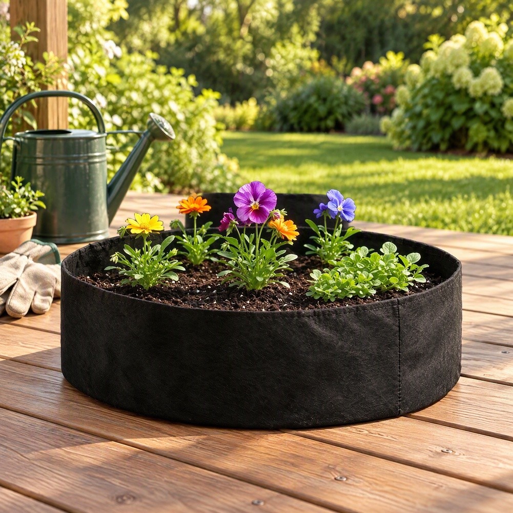 Grow Bag - Grote ronde plantenzak van vilt, 130x30
