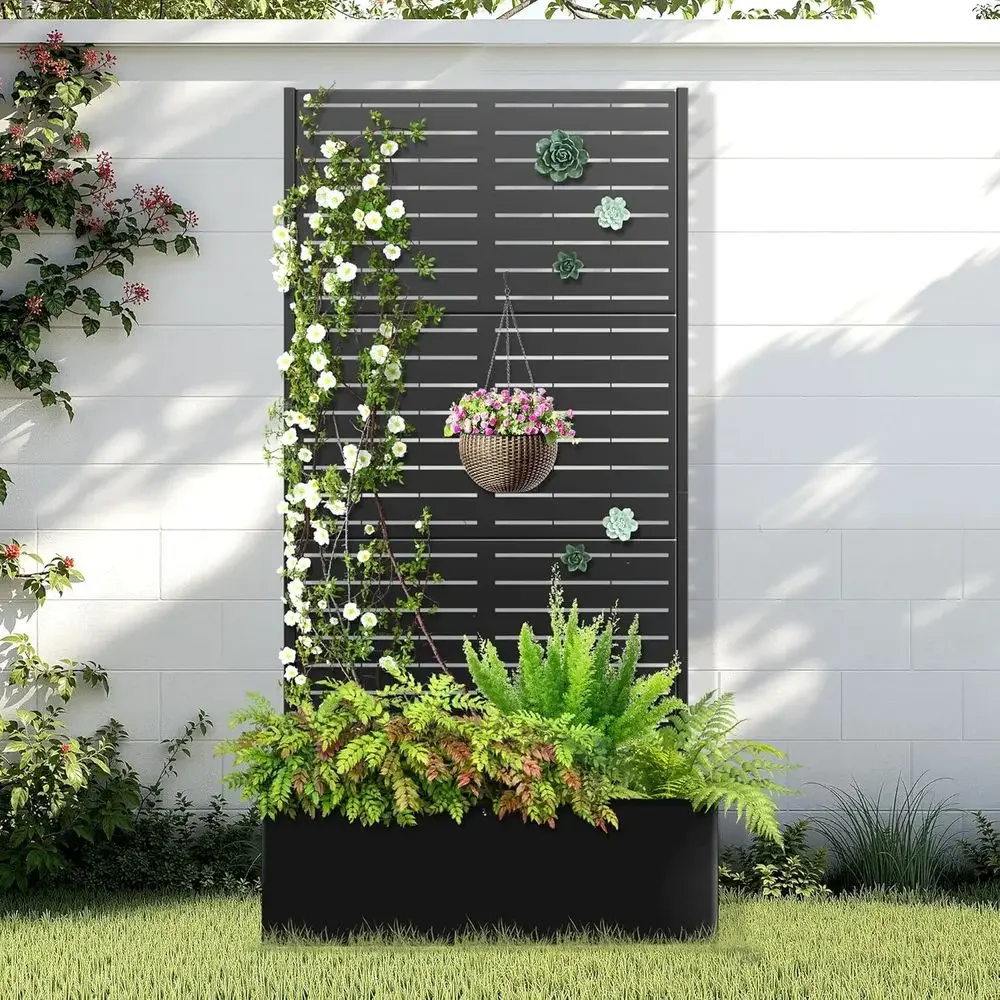 Vertical Planter - Verhoogd tuinbed met trellis, 2-in-1 plantenbak