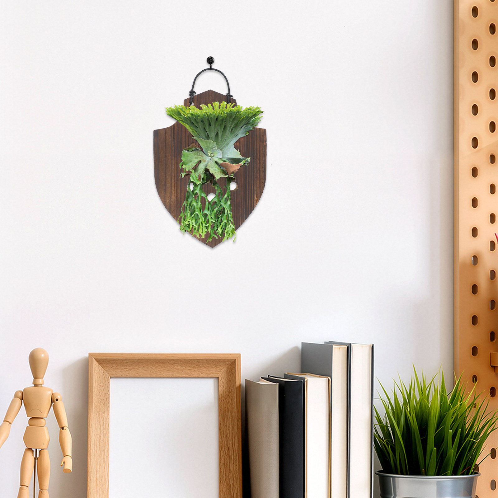 Vertical Planter - Houten plantenrek, massief houten wandplantenhouder voor