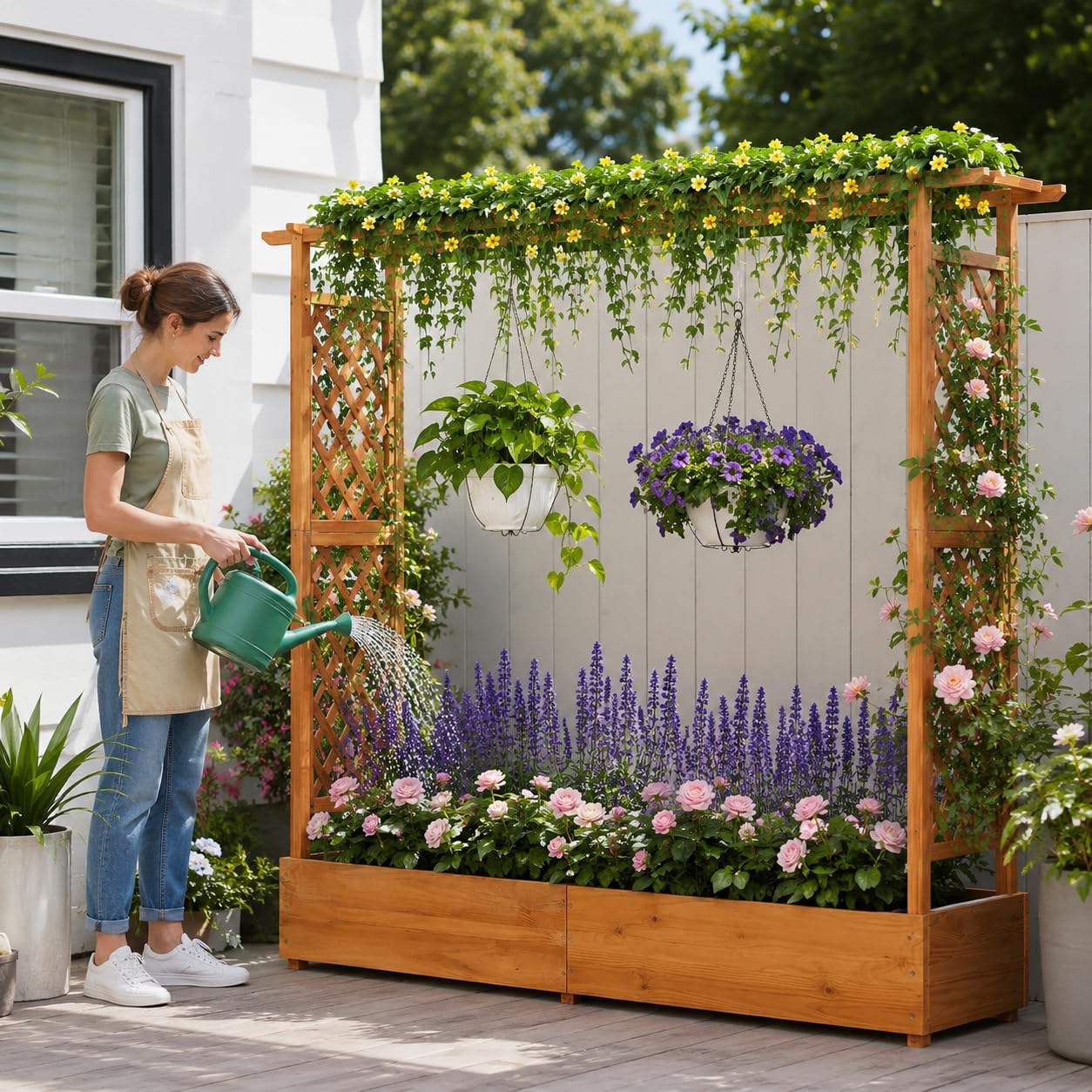 Verhoogd tuinbed met pergola & - Raised Garden Bed recensie en prijs