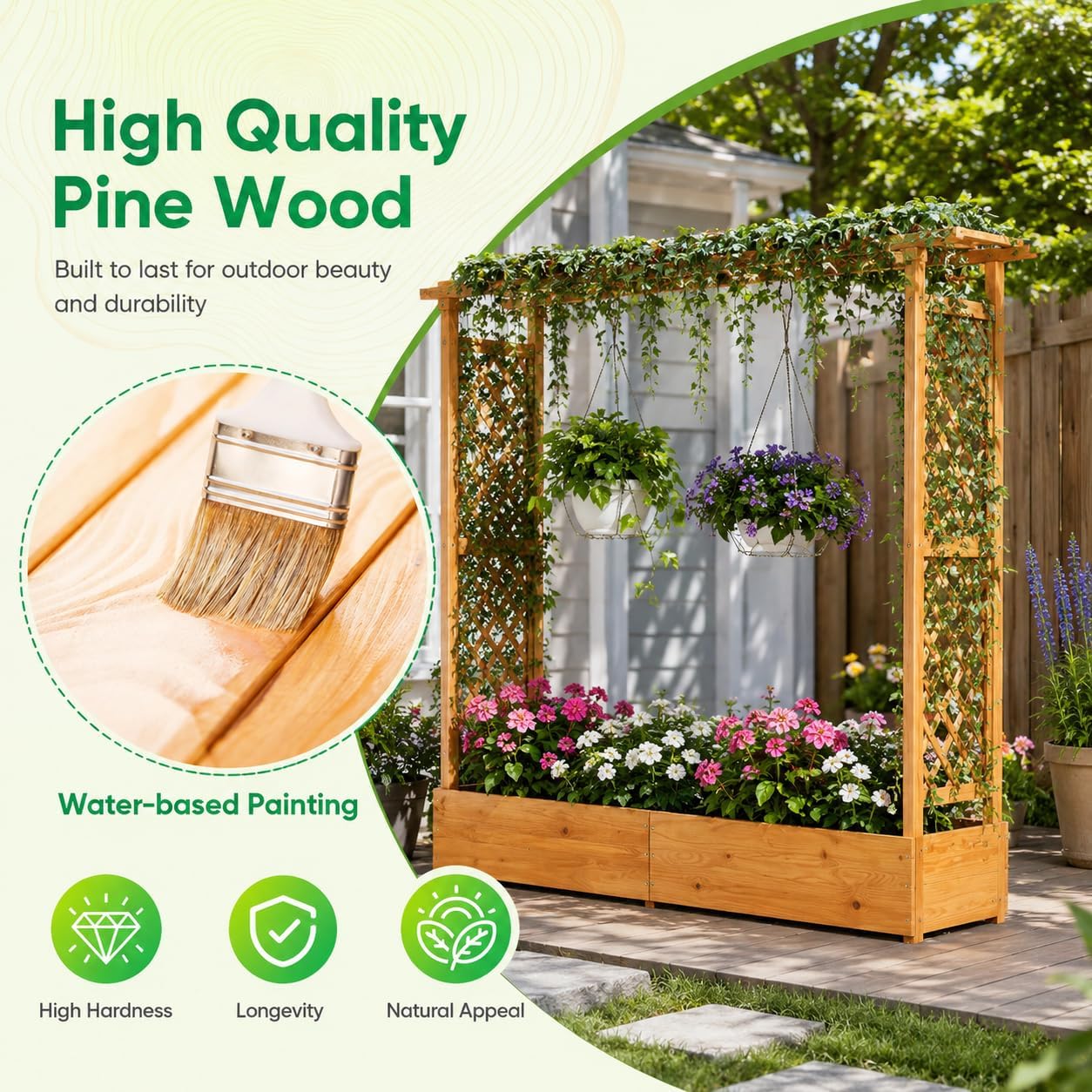 Verhoogd tuinbed met pergola & - Raised Garden Bed recensie en prijs